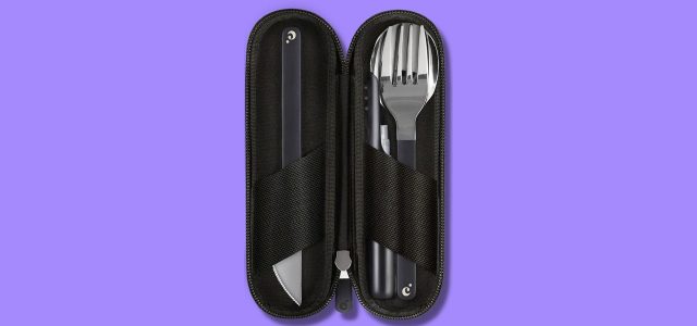 Cliffset’s Portable Silverware Set Has a Built-In Dishwasher