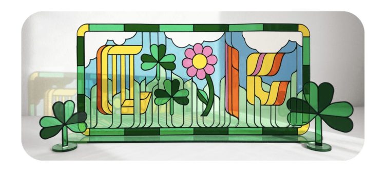 Google Doodle Celebrates St. Patrick’s Day With Stained Glass