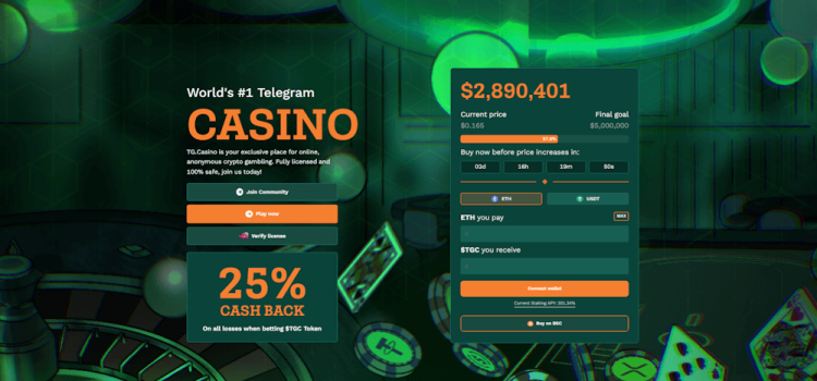 How To Buy TG.Casino Token In 2023