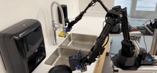 ALOHA robot learns from humans to cook, clean, do laundry