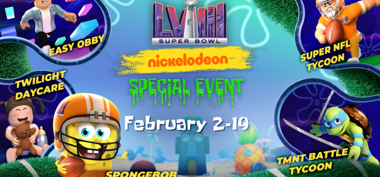SpongeBob gets ready for Super Bowl LVIII with Roblox and Gamefam