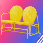 Sit Pretty This Labor Day With $50 Off This Sunny Yellow Outdoor Chair