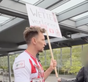 German man makes unique moves to raise awareness about dangers of sports betting