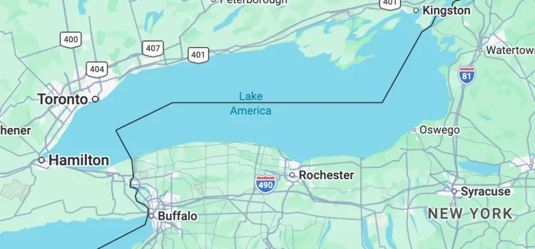 Google Maps Now Shows ‘Lake America’ Instead of Lake Ontario