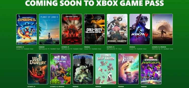 Gears of War: E-Day and Minecraft Dungeons 2 Headline Xbox Game Pass September 2026 Additions
